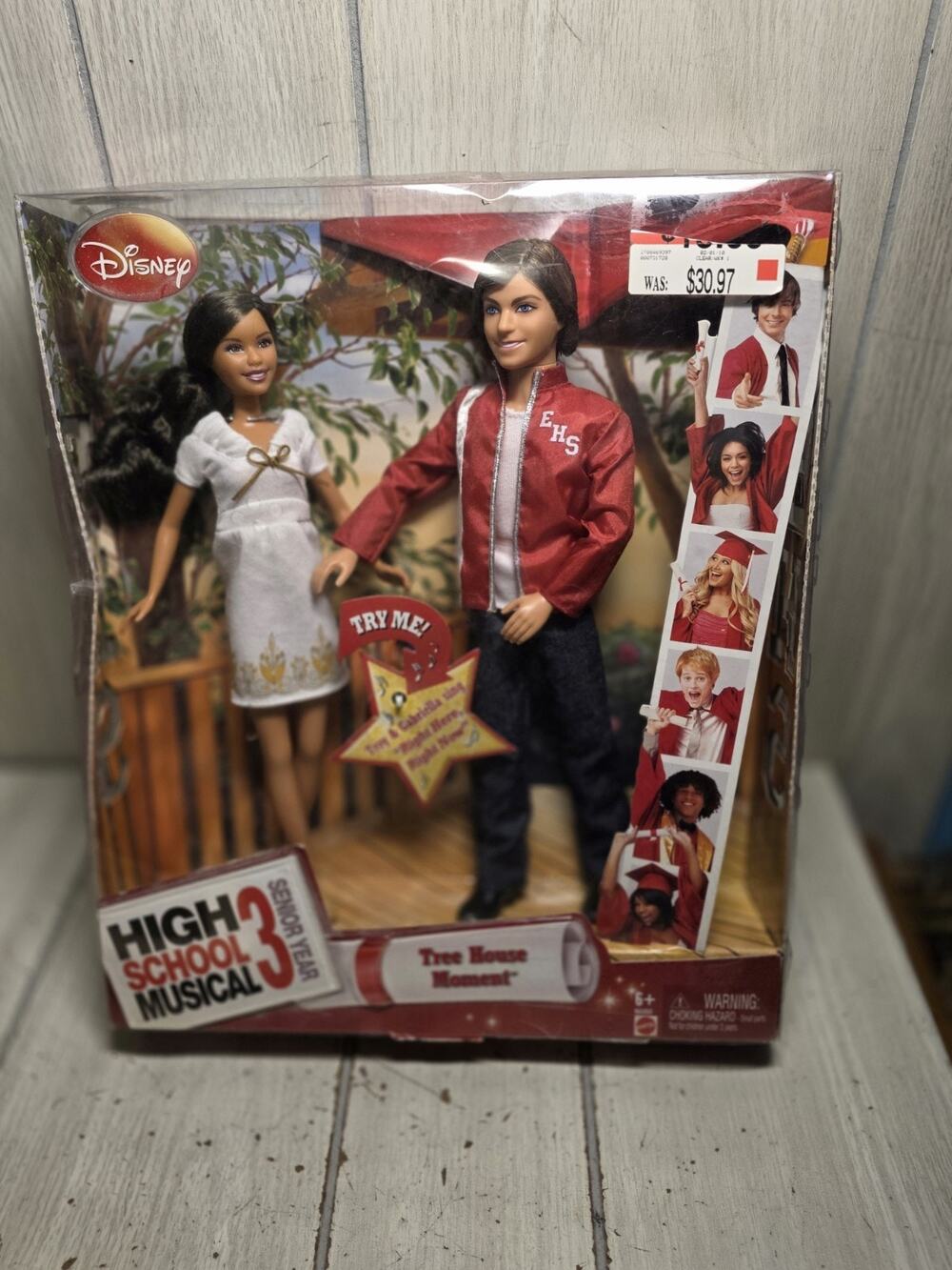 Disney High School Musical 3 Tree House Moment Troy & Gabriella Singing Dolls